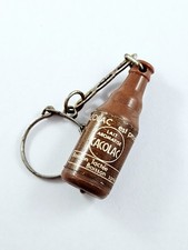 KEYCHAIN - 3D Miniature - CACOLAC BOTTLE - Chocolate Drink - Vintage 1960s