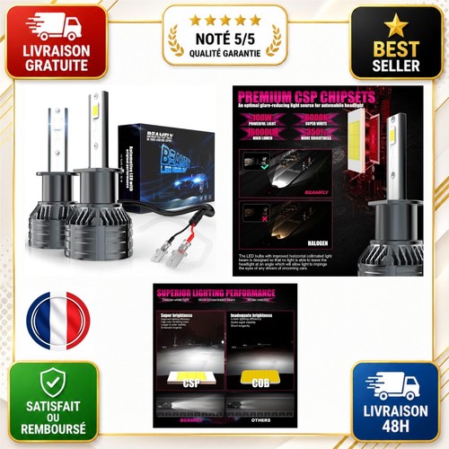 Ampoules led beamfly - led, h1
