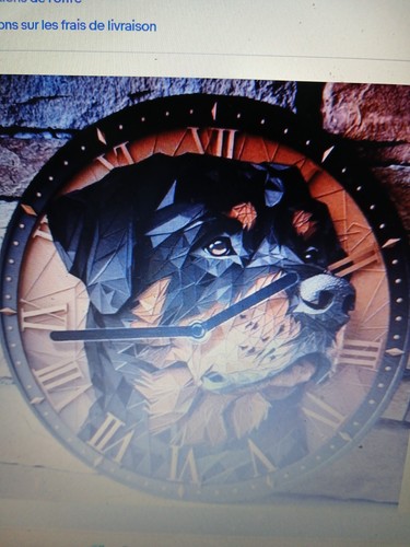 Horloge murale motif