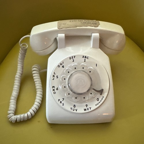 Vtg rotary dial desk - rotary,