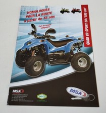 MSA VR Sport 50 et 100 cc de 2004 Prospectus Catalogue Brochure Quad