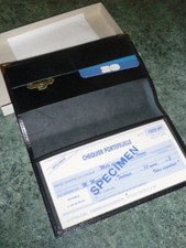 PORTE CHEQUIER PORTE CARTES CB LA POSTE CUIR DE CHEVRE NEUF HOMME FEMME + BOITE