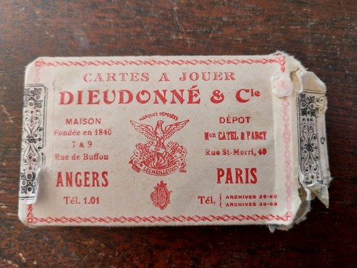 Jeu cartes ancien poker - cartes,