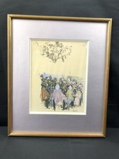 Aquarelle et crayon gras -