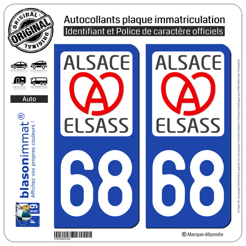 Stickers autocollant plaque - 2,
