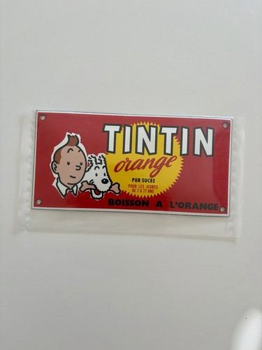 Plaque émaillée tintin - plaque,