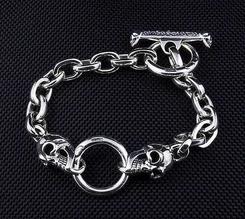 Bracelet homme motard chaîne