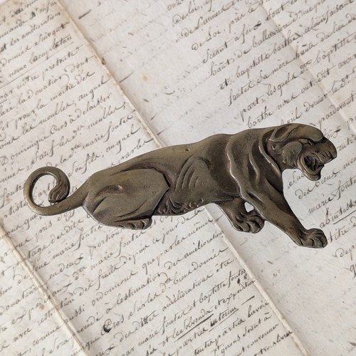 Panthère bronze art déco - bronze,