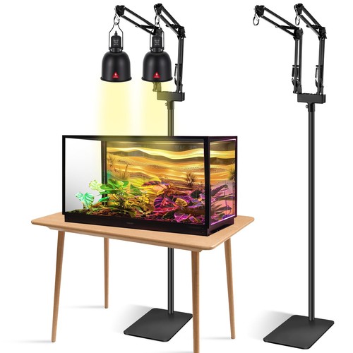 Dual reptile lamp stand - dual,