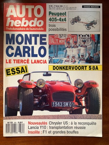 Auto hebdo 1989 - auto, 1/02/1989