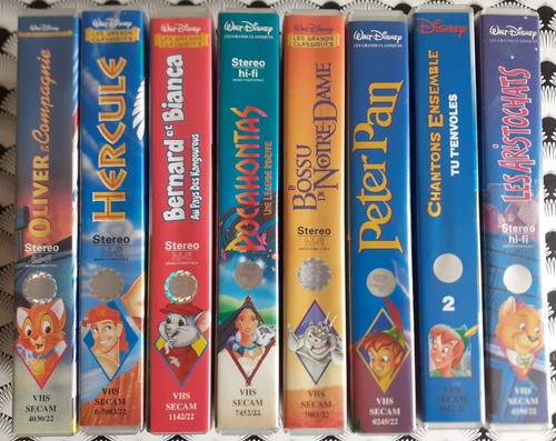 Lot vhs disney vintage - lot,