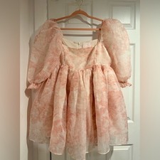 Selkie Pink Floral Mini Dress