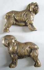 Bronze chien bobtail - chien, old