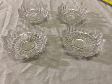 4 coupelles en cristal pour