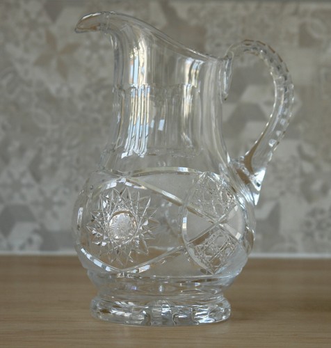 Bohemian crystal pitcher - bohemian,