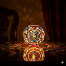 Lampe de table en mosaïque