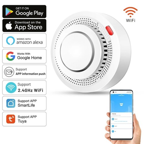 Détecteur fumée wifi - détecteur, de