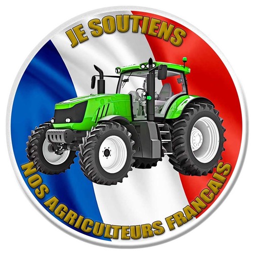 Autocollant soutiens les - autocollant,