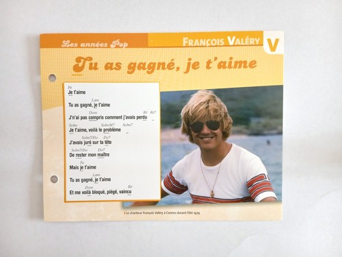 Carte fiche francois valery - -,