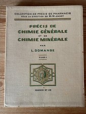 Pharmacie: Précis De Chimie Générale et de Chimie Minérale: L.Domange - 1966