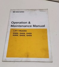 DAEWOO D35S D40S D45S G35S G40S G45S FORKLIFT OPERATION & MAINTENANCE MANUAL