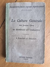 Livre Scolaire Ancien La Culture Générale De Jeunes Gens 1921