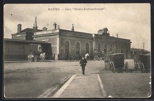 Old postcard mantes, station mantes-branchment 