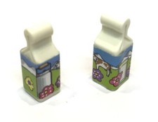PLAYMOBIL (R1121) TRADE - Lot of 2 Bricks White Milk Packs