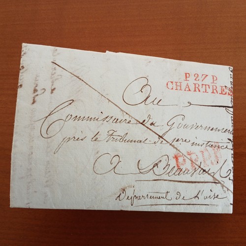 Lettre marque postale p - marque,