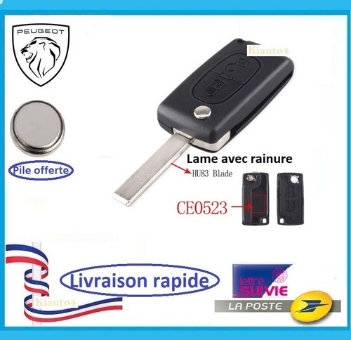 Coque plip cle peugeot 207 - plip,