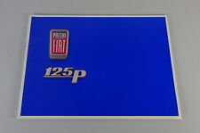 Brochure/brochure Polski Fiat 125p 1300/1500 status 1969