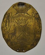 Noblesse - Jean-Marie CLIQUET DE FONTENAY plaque hunting banner Circa 1824