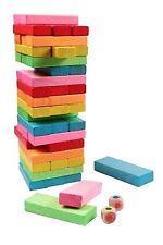 X Tour Verticale Puzzle En Bois Coloré Jeu Jouet Éducatif Pour Enfants Dfh