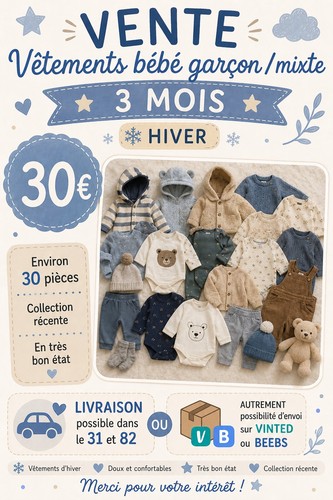 Lot vêtements bébé - lot,