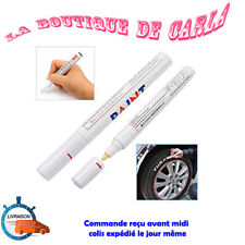 Stylo Pen Feutre Marqueur Tuning Peinture BLANC Etanche Permanent Pneu Auto Moto