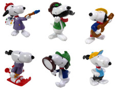Lot de 6 Figurines PVC Snoopy Peanuts 6cm Schleich Jeu Jouet LSN1