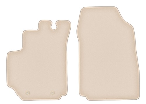 Tapis avant velours beige pour