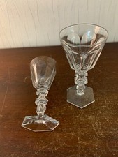 7 verres à vin en cristal de