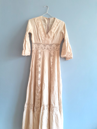 Vintage robe dentelle crochet - robe,