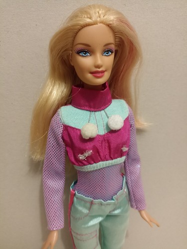 Poupée barbie snowboarder - poupée,