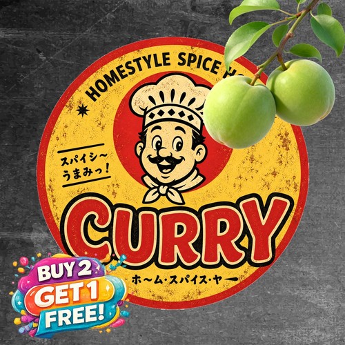 Japanese curry cuisine metal - curry,