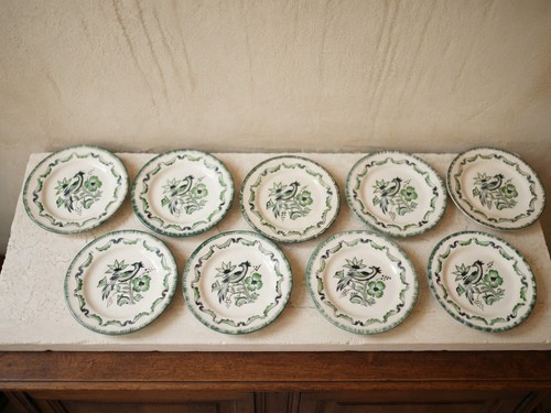 Longwy lot assiettes décor - lot,