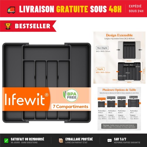 Lifewit range couverts tiroir - range,
