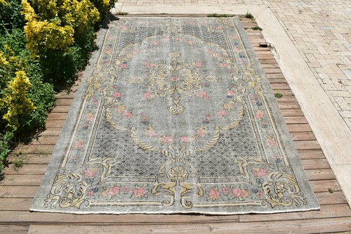 Tapis turc oushak 5x9 vintage - tapis,