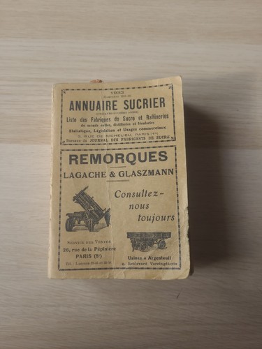 Annuaire sucrier 1932 - annuaire, sucrier,1932,liste