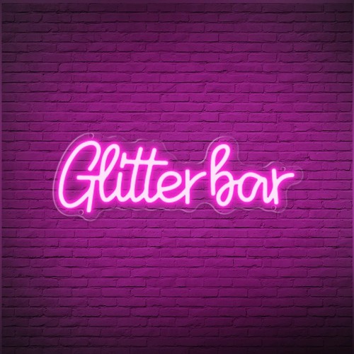 Néon led glitter bar - led, “glitter