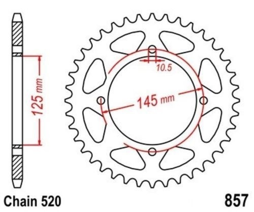 Roue chaîne dents - roue,