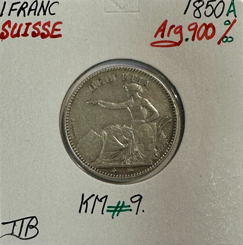Suisse franc 1850 a - -,