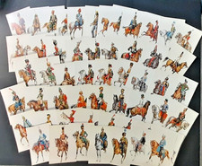 W Tritt Lot de 114 cartes Uniformes tous pays 1er Empire Ancien Régime Cavalerie