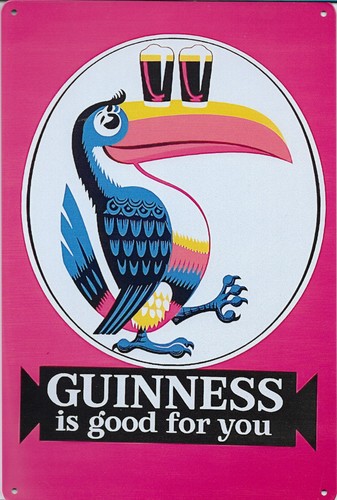 Plaque metal guinness - plaque,